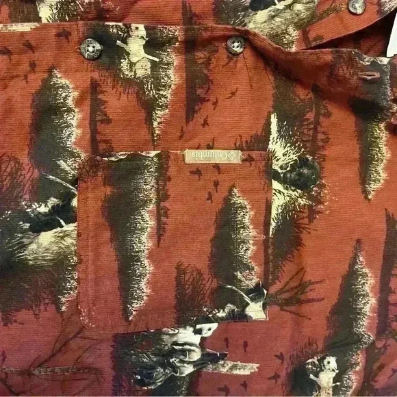 Columbia River Lodge golden retriever button up - Picture 2 of 6